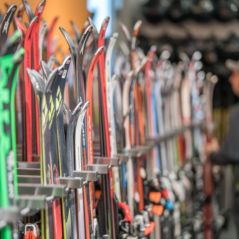 große Skiauswahl bei Scheiber Sport in Obergurgl | © Scheiber Sport