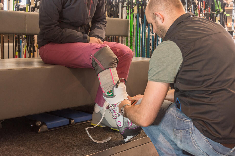 Bootfitting bei Scheiber Sport | © Scheiber Sport 